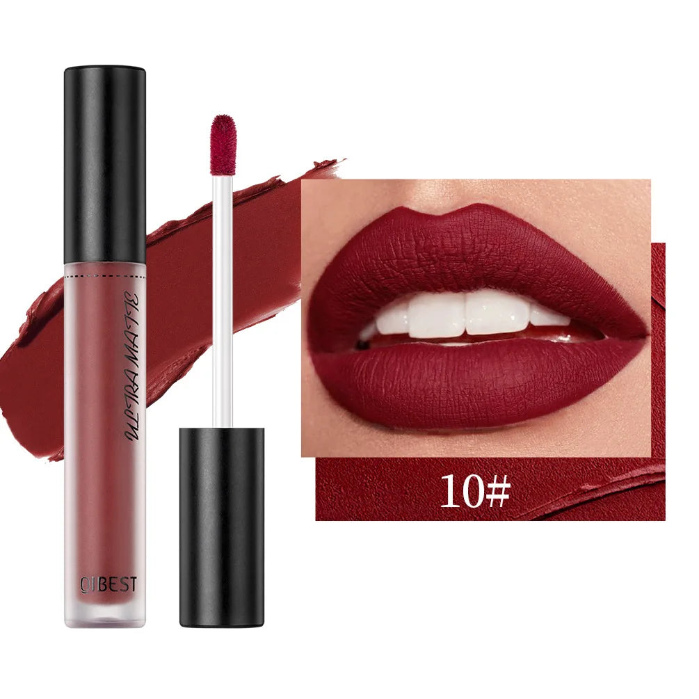 Sexy Velvet Matte Lip Gloss Long Lasting Liquid Lipstick Longlasting Red Nude Lipstick Liquid Matte Waterproof Lipgloss Makeup