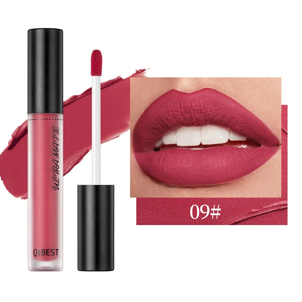 Sexy Velvet Matte Lip Gloss Long Lasting Liquid Lipstick Longlasting Red Nude Lipstick Liquid Matte Waterproof Lipgloss Makeup