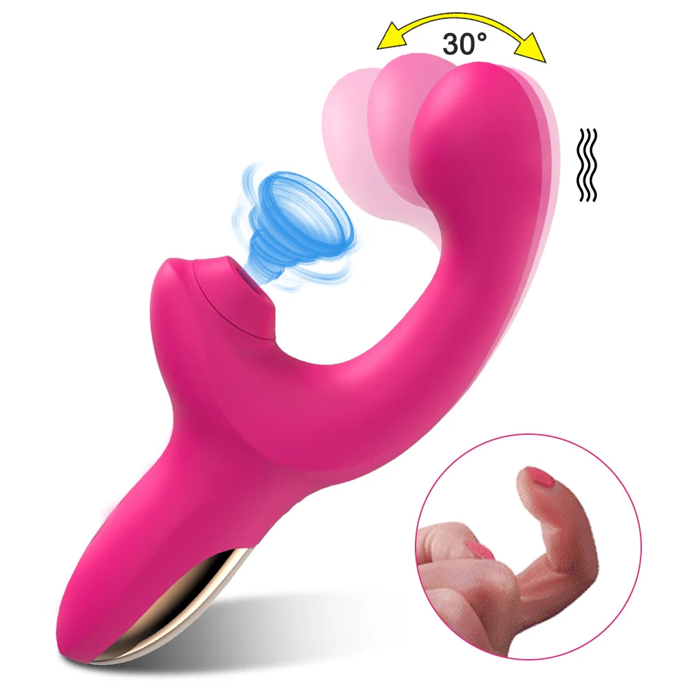 Powerful 20 Speed Dildo Vibrator Sex Toy for Women Clit Sucker Vacuum G-Spot Clitoris Stimulator Female Masturbation Adult Goods