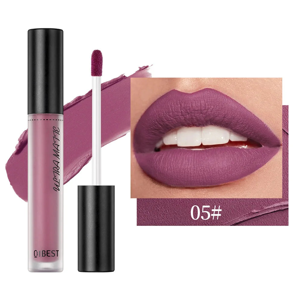 Sexy Velvet Matte Lip Gloss Long Lasting Liquid Lipstick Longlasting Red Nude Lipstick Liquid Matte Waterproof Lipgloss Makeup