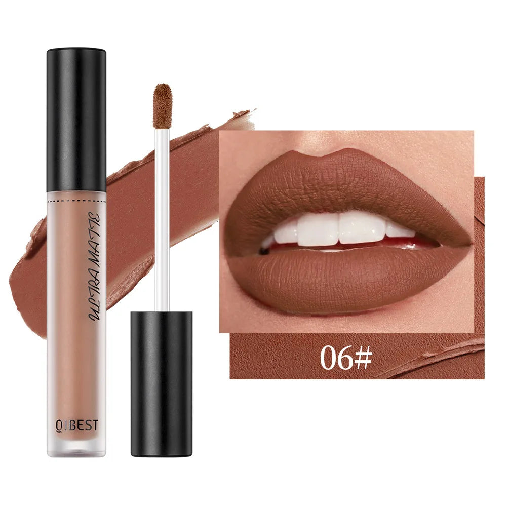 Sexy Velvet Matte Lip Gloss Long Lasting Liquid Lipstick Longlasting Red Nude Lipstick Liquid Matte Waterproof Lipgloss Makeup