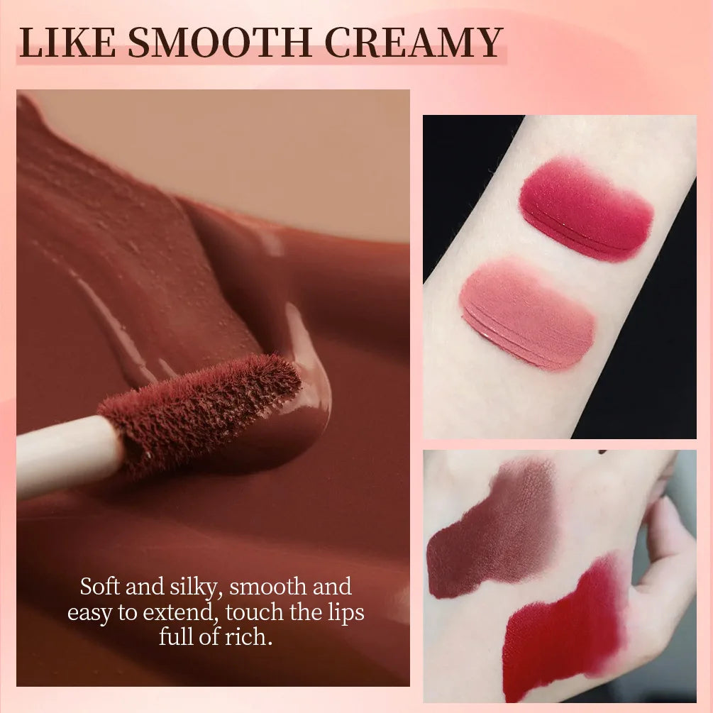 Sexy Velvet Matte Lip Gloss Long Lasting Liquid Lipstick Longlasting Red Nude Lipstick Liquid Matte Waterproof Lipgloss Makeup