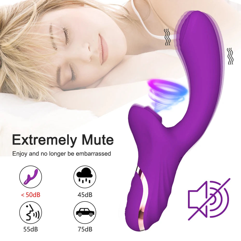 Powerful 20 Speed Dildo Vibrator Sex Toy for Women Clit Sucker Vacuum G-Spot Clitoris Stimulator Female Masturbation Adult Goods