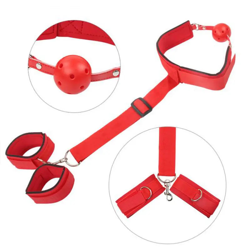 Sex Toys for Couples Erotic Sex Swing Soft Sex Furniture BDSM Fetish SM at the Back Bondage Handcuffs Kit Mouth Plug Adult Games