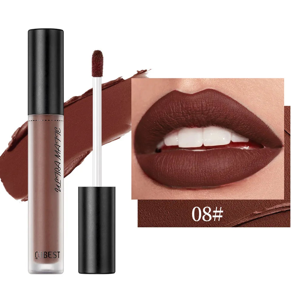 Sexy Velvet Matte Lip Gloss Long Lasting Liquid Lipstick Longlasting Red Nude Lipstick Liquid Matte Waterproof Lipgloss Makeup