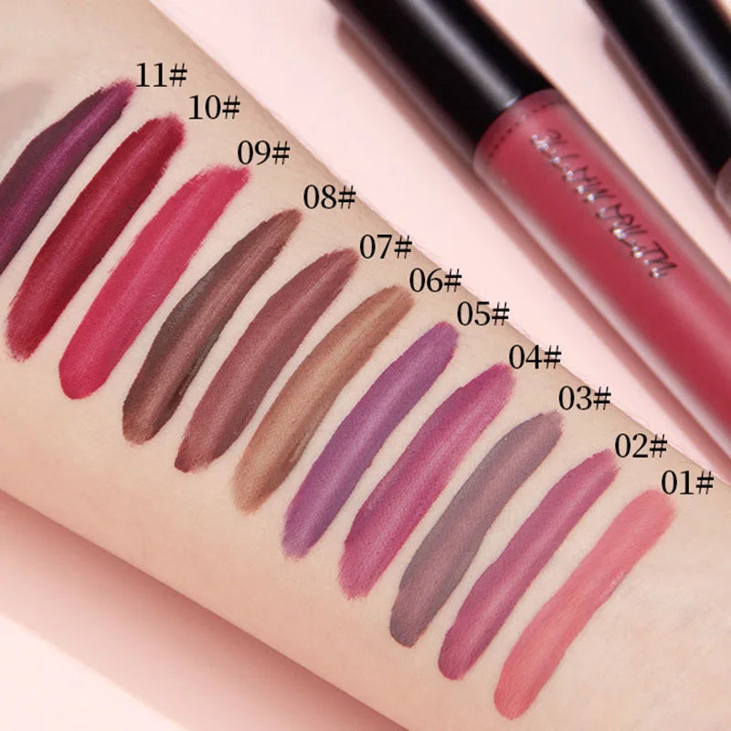 Sexy Velvet Matte Lip Gloss Long Lasting Liquid Lipstick Longlasting Red Nude Lipstick Liquid Matte Waterproof Lipgloss Makeup