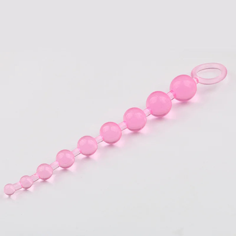 2022 New Heart Beads Soft Anal Plug Anus Toys Big Balls Silicone G-Spot Stimulating Butt Plugs Adult Sex Couple Sexy