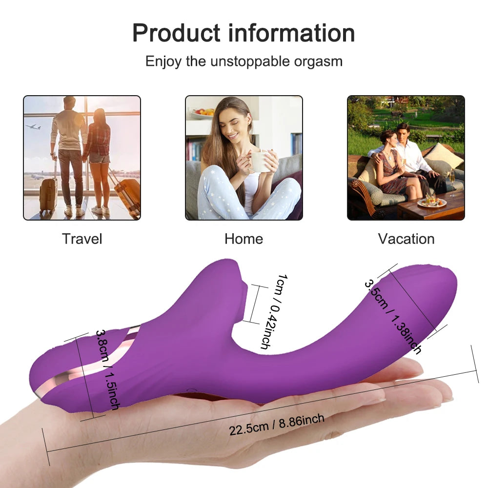 Powerful 20 Speed Dildo Vibrator Sex Toy for Women Clit Sucker Vacuum G-Spot Clitoris Stimulator Female Masturbation Adult Goods
