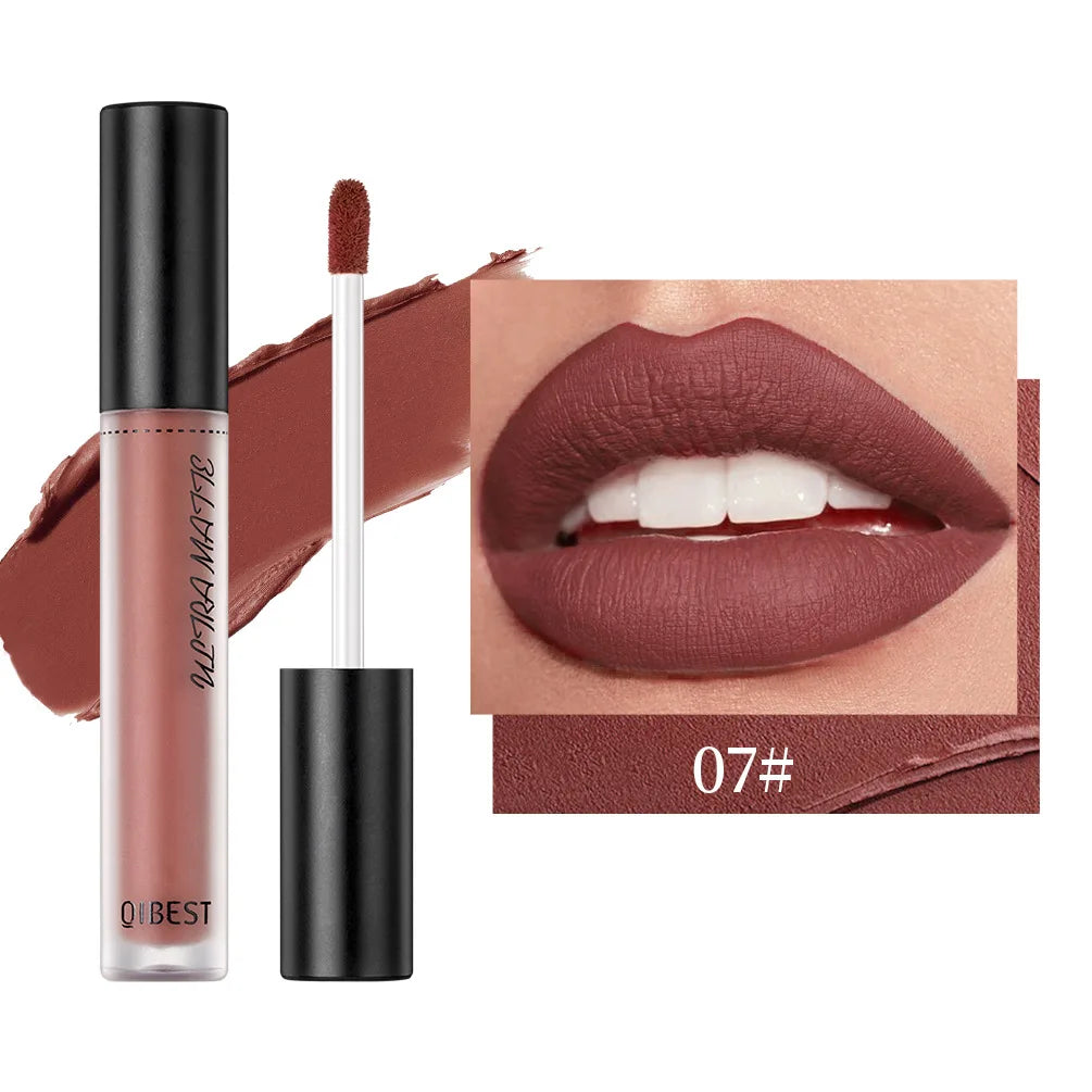 Sexy Velvet Matte Lip Gloss Long Lasting Liquid Lipstick Longlasting Red Nude Lipstick Liquid Matte Waterproof Lipgloss Makeup
