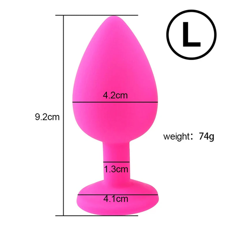 Mini Silicone Anal Bead Jelly Toys Skin Feeling Dildo Adult Sex Toys for Men Women Butt Plug Sex Products Anal Erotic Ball 18+