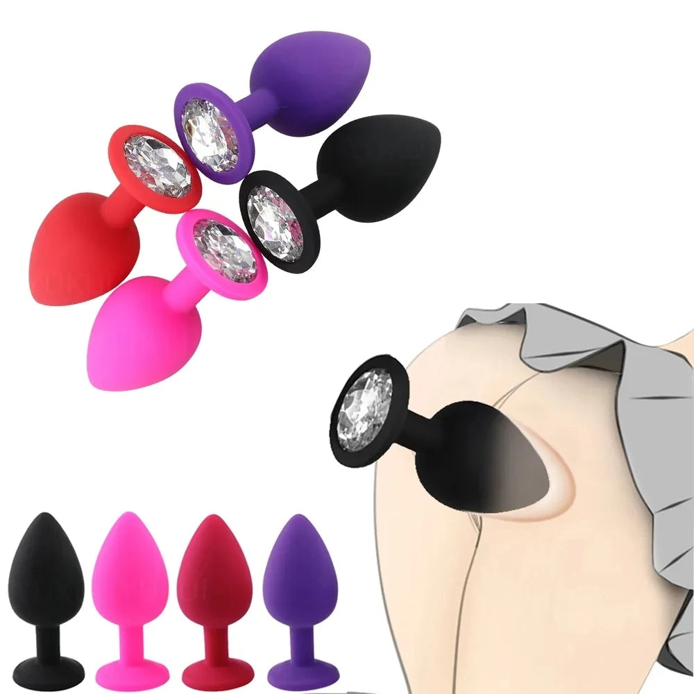 Mini Silicone Anal Bead Jelly Toys Skin Feeling Dildo Adult Sex Toys for Men Women Butt Plug Sex Products Anal Erotic Ball 18+