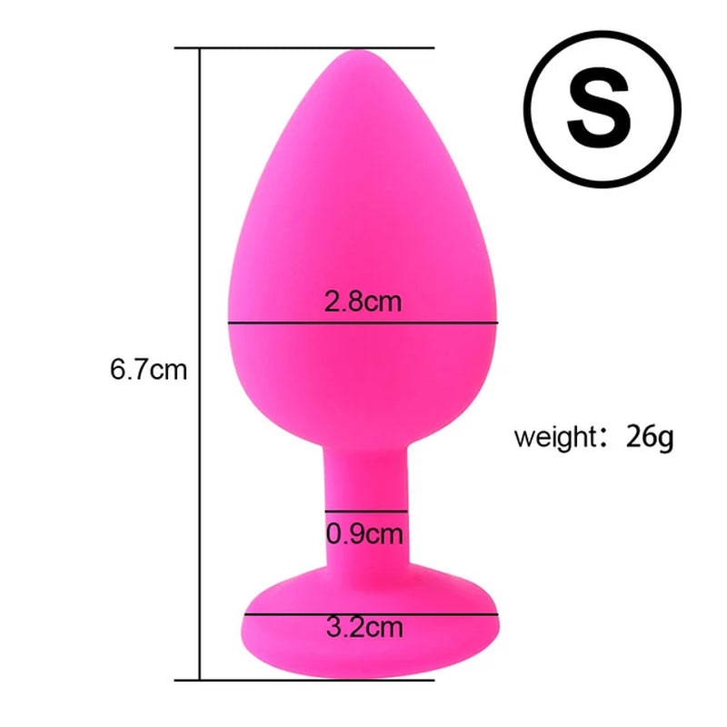 Mini Silicone Anal Bead Jelly Toys Skin Feeling Dildo Adult Sex Toys for Men Women Butt Plug Sex Products Anal Erotic Ball 18+
