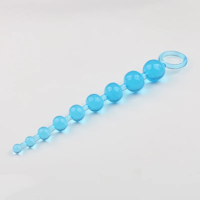 2022 New Heart Beads Soft Anal Plug Anus Toys Big Balls Silicone G-Spot Stimulating Butt Plugs Adult Sex Couple Sexy